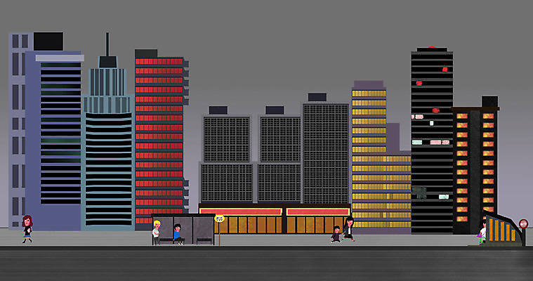 PSD 도로 길 백그라운드 야경 일러스트 교통시설 출입구 거리 사람 빌딩 여러명 야외 건물 고층빌딩 도시 보행자 역 버스정류장 저녁 플랫폼 빌딩숲 전철역 국내일러스트 건축물 다수 교통 야간 시설 파일형식 풍경_경치