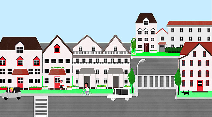 주간 PSD 나무 식물 동물 공공시설 도로 길 육상교통 교통수단 백그라운드 가로등 일러스트 교통시설 자동차 주택 사람 풍경 빌딩 야외 건물 세명 자전거 도시 보행자 횡단보도 개 강아지 국내일러스트 자연요소 건축물 교통 포유류 반려동물 바이크 보행로 시설 파일형식