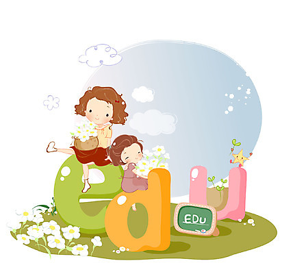 EPS 구름 문자 알파벳 영어 여자 어린이교육 교육 꽃 별 어린이 일러스트 교과목 상상 영어교육 사람 두명 판타지 새싹 칠판 꽃바구니 꽃동산 여자만 어린이만 소녀만 국내일러스트 자연요소 식물 바구니 파일형식 벡터