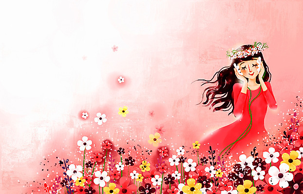 PSD 식물 여자 꽃 문화 예술 음악 이어폰 백그라운드 꽃밭 일러스트 청소년 자연 페인터 한명 사람 야외 10대 화관 음악감상 감성 자연주의 여자만 여자한명만 십대만 십대여자만 십대여자한명만 국내일러스트 1 음향기기 컨셉 페인팅 문화예술 감상 생태계 파일형식