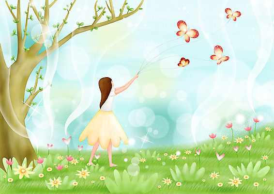 전신 PSD 나무 식물 동물 계절 여자 꽃 나비 곤충 백그라운드 꽃밭 일러스트 상상 청소년 자연 페인터 동화 수채화 한그루 한명 서기 사람 풍경 초원 야외 10대 빛 반짝임 판타지 새싹 봄 하트 잡기 나무기둥 수제그림 여자만 여자한명만 십대만 십대여자만 십대여자한명만 봄배경 국내일러스트 모양 1 모션 페인팅 생태계 파일형식