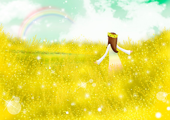 PSD 식물 구름 계절 여자 꽃 컬러 백그라운드 무지개 꽃밭 일러스트 상상 청소년 자연 페인터 하늘 팔벌리기 동화 바람 수채화 따뜻함 한명 사람 풍경 상반신 야외 10대 빛 반짝임 판타지 노란색 화관 봄 개나리 수제그림 봄바람 여자만 여자한명만 십대만 십대여자만 십대여자한명만 봄배경 국내일러스트 자연요소 1 모션 페인팅 날씨 생태계 파일형식