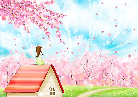PSD 나무 식물 구름 계절 여자 꽃잎 꽃 길 분홍색 백그라운드 꽃밭 일러스트 봄꽃 상상 청소년 자연 페인터 하늘 지붕 동화 바람 수채화 주택 꽃나무 한명 사람 앉기 풍경 손짓 야외 10대 빛 반짝임 판타지 봄 벚꽃 벚나무 수제그림 오로라 봄바람 여자만 여자한명만 십대만 십대여자만 십대여자한명만 봄배경 국내일러스트 자연요소 1 컬러 모션 자연현상 페인팅 날씨 건물 생태계 파일형식
