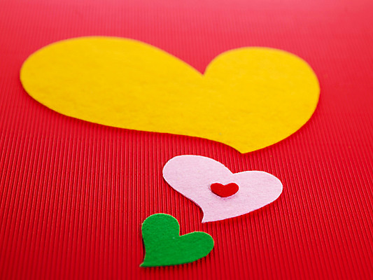 포토 JPG 스튜디오촬영 종이 분홍색 백그라운드 무늬 패턴 실내 사랑 사람없음 장식 빨간색 초록색 컬러풀 노란색 하트 오브젝트 골판지 부직포 펠트지 국내포토 모양 감정 컬러 용지 파일형식