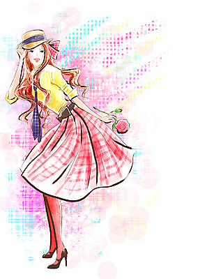 전신 PSD 모델 모자 라이프스타일 드레스 계절 여자 패션 꽃 리본 포즈 한송이 일러스트 페인터 넥타이 한명 사람 20대 성인 장미 유행 봄 즐거움 화사함 여자만 여자한명만 성인여자만 청년만 청년여자만 성인한명만 청년여자한명만 성인여자한명만 성인만 국내일러스트 식물 1 잡화 옷 감정 컨셉 페인팅 청년 생활 송이 파일형식