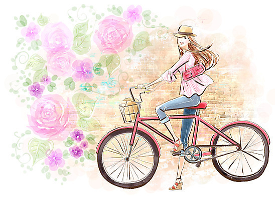 PSD 모델 모자 라이프스타일 계절 여자 패션 꽃 벽 백그라운드 일러스트 페인터 벽돌 한명 사람 20대 성인 유행 자전거 봄 핸드백 블라우스 화사함 여자만 여자한명만 성인여자만 청년만 청년여자만 성인한명만 청년여자한명만 성인여자한명만 성인만 국내일러스트 식물 1 잡화 컨셉 상의 가방 페인팅 청년 생활 바이크 파일형식