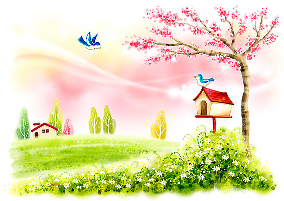 주간 PSD 나무 사계절 계절 꽃 백그라운드 일러스트 자연 페인터 조류 바람 수채화 주택 풍경 초원 사람없음 야외 봄 우체통 벚꽃 풀 벚나무 오브젝트 수제그림 파랑새 봄배경 소식_알림 국내일러스트 자연요소 식물 동물 컨셉 페인팅 날씨 건물 생태계 파일형식