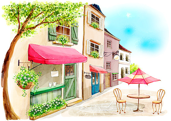 주간 PSD 나무 식물 사계절 계절 꽃 화분 도로 길 백그라운드 의자 일러스트 교통시설 자연 페인터 하늘 휴식 수채화 거리 주택 풍경 사람없음 야외 건물 상점 봄 카페 파라솔 수제그림 상업시설 봄배경 국내일러스트 자연요소 건축물 가구 교통 컨셉 페인팅 시설 생태계 상업 파일형식