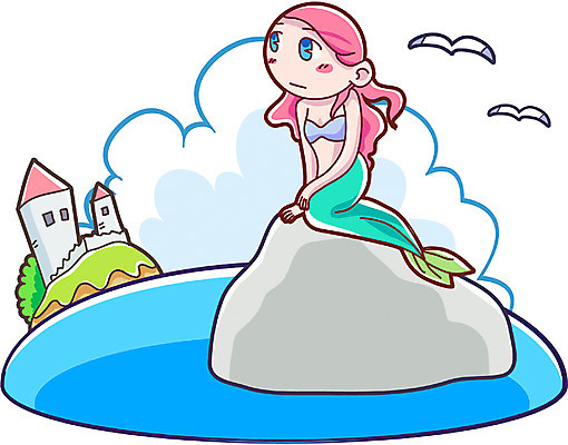 EPS 해외 유럽 나라 바다 외국문화 해외여행 여행 일러스트 갈매기 조류 동화 휴가 휴식 덴마크 사람없음 야외 관광지 동상 돌_바위 바위 세계여행 성 유럽여행 인어공주 인어 안데르센 인어동상 코펜하겐 지명 가상인물 국내일러스트 동물 건축물 문화 컨셉 상상 북유럽 세계 조형물 기념물 공주님 파일형식 벡터