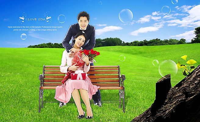 PSD 나무 구름 편집 편집이미지 커플 여자 남자 꽃 행복 꽃다발 프로포즈 벤치 의자 하늘 산 선물 사랑 서기 미소 웃음 사람 앉기 잔디 20대 성인 두명 선물상자 청춘 물방울 표현 숲 즐거움 공기방울 합성 청년만 성인만 이미지편집 자연요소 식물 감정 가구 컨셉 관계 모션 표정 청년 상자 파일형식