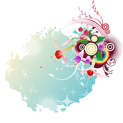 EPS 식물 문양 꽃 실루엣 줄기 백그라운드 무늬 꽃백그라운드 일러스트 자연 사람없음 컬러풀 퓨전 팝아트 후쿠시아 국내일러스트 컬러 촬영기법 그림 생태계 파일형식 벡터