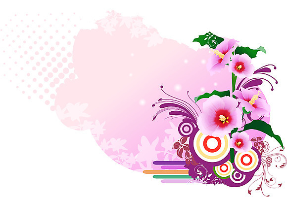 EPS 식물 문양 꽃 실루엣 줄기 백그라운드 무늬 꽃백그라운드 일러스트 자연 사람없음 퓨전 팝아트 무궁화 국내일러스트 촬영기법 그림 생태계 파일형식 벡터