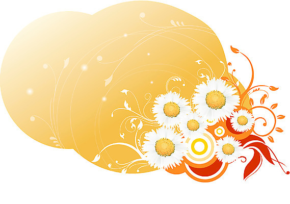 EPS 식물 문양 꽃 실루엣 줄기 여러송이 백그라운드 무늬 꽃백그라운드 일러스트 자연 사람없음 흰색 퓨전 팝아트 샤스타데이지 국내일러스트 컬러 다수 촬영기법 그림 생태계 파일형식 벡터