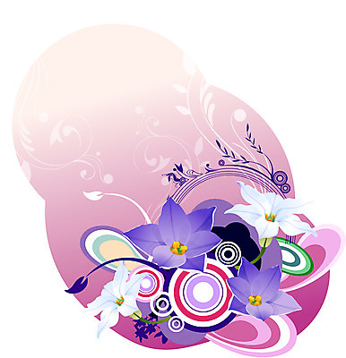 EPS 식물 문양 꽃 실루엣 줄기 백그라운드 무늬 꽃백그라운드 일러스트 자연 사람없음 컬러풀 퓨전 팝아트 향기별꽃 국내일러스트 컬러 촬영기법 그림 생태계 파일형식 벡터