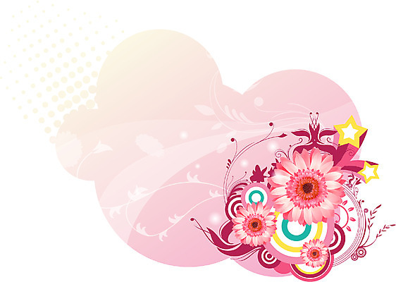 EPS 식물 문양 꽃 실루엣 줄기 백그라운드 무늬 꽃백그라운드 일러스트 자연 사람없음 퓨전 데이지 팝아트 국내일러스트 촬영기법 그림 생태계 파일형식 벡터