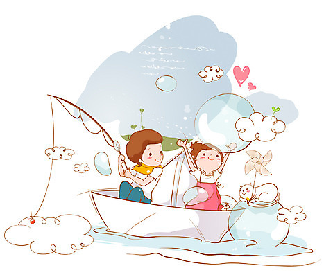 EPS 구름 여자 남자 어린이 일러스트 상상 놀이 낚시 사람 소녀 소년 두명 10대 판타지 새싹 고양이 물방울 하트 낚싯대 바람개비 공기방울 종이배 어린이상상 선박 십대만 동심 국내일러스트 자연요소 모양 식물 수상교통 포유류 청소년 레저 반려동물 낚시용품 종이접기 파일형식 벡터