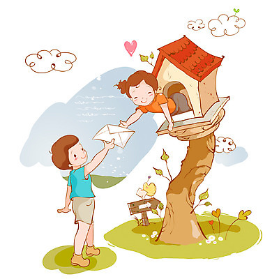 EPS 나무 구름 여자 남자 어린이 일러스트 상상 조류 병아리 사람 소녀 소년 두명 10대 새싹 팻말 우체통 하트 표지판 메시지 편지 어린이상상 십대만 동심 소식_알림 국내일러스트 자연요소 모양 식물 동물 컨셉 청소년 프레임 알림판 파일형식 벡터