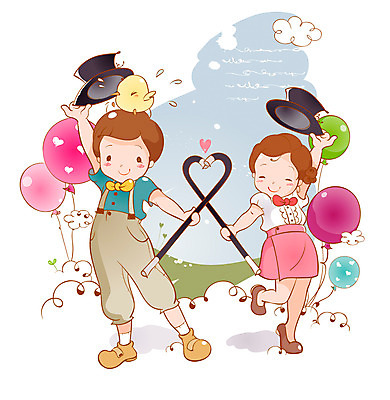 EPS 구름 모자 여자 남자 어린이 포즈 일러스트 상상 조류 병아리 사람 소녀 이벤트 소년 두명 10대 새싹 마술 마술사 하트 인사 마술봉 어린이상상 풍선 마술사모자 십대만 동심 국내일러스트 자연요소 모양 식물 동물 모자_잡화 잡화 청소년 예절 마술도구 파일형식 벡터