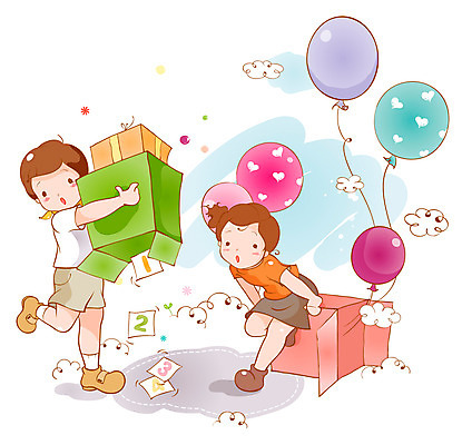EPS 구름 기호 남자 어린이 일러스트 상상 선물 사람 이벤트 소년 두명 10대 선물상자 상자 숫자 어린이상상 풍선 경품 남자만 소년만 동심 국내일러스트 자연요소 문자 청소년 어린이만 파일형식 벡터