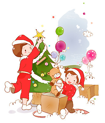 EPS 구름 여자 기념일 남자 별 종교 어린이 인형 크리스마스장식 크리스마스 일러스트 상상 산타옷 선물 사람 소녀 소년 두명 10대 선물상자 상자 크리스마스트리 곰인형 어린이상상 풍선 십대만 동심 국내일러스트 자연요소 옷 청소년 이벤트 파일형식 벡터