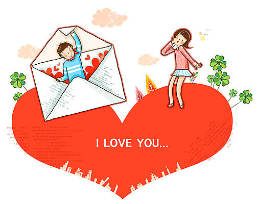 EPS 나무 구름 문자 커플 알파벳 영어 여자 남자 일러스트 봉투 사랑 사람 두명 귀여움 하트 네잎클로버 러브레터 편지 러브스토리 사랑이야기 국내일러스트 자연요소 모양 식물 감정 컨셉 관계 이야기 클로버 스토리 파일형식 벡터