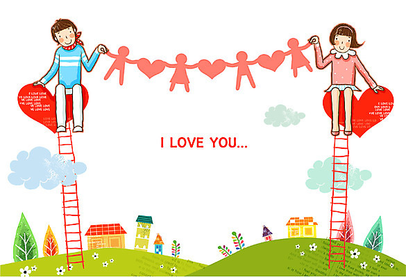 EPS 주간 나무 구름 문자 커플 알파벳 영어 여자 남자 꽃 일러스트 사다리 주택 사랑 사람 초원 야외 두명 귀여움 하트 언덕 종이인형 러브스토리 사랑이야기 국내일러스트 자연요소 모양 식물 감정 인형 컨셉 관계 이야기 건물 도구 스토리 파일형식 벡터