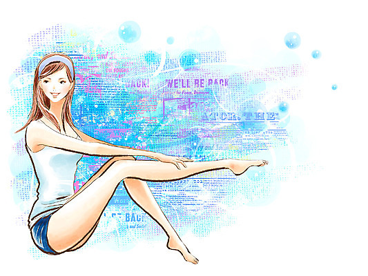 PSD 웰빙 여자 다이어트 일러스트 페인터 휴식 건강 한명 사람 20대 성인 운동 화장 뷰티 유행 스트레칭 다리 마사지 화사함 여자만 여자한명만 성인여자만 청년만 청년여자만 성인한명만 청년여자한명만 성인여자한명만 성인만 국내일러스트 1 컨셉 페인팅 청년 신체부위 파일형식