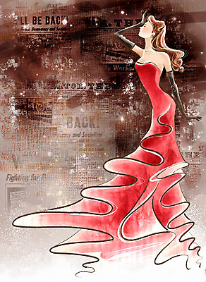 PSD 웰빙 드레스 여자 포즈 장갑 일러스트 페인터 한명 사람 20대 성인 화장 뷰티 유행 화려 화사함 신문배경 여자만 여자한명만 성인여자만 청년만 청년여자만 성인한명만 청년여자한명만 성인여자한명만 성인만 국내일러스트 1 잡화 옷 백그라운드 컨셉 페인팅 청년 파일형식