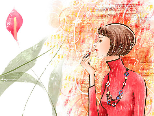 PSD 웰빙 여자 꽃 꽃백그라운드 일러스트 목걸이 페인터 휴식 한명 사람 20대 성인 화장 뷰티 유행 화장품 립스틱 화사함 여자만 여자한명만 성인여자만 청년만 청년여자만 성인한명만 청년여자한명만 성인여자한명만 성인만 국내일러스트 식물 1 백그라운드 컨셉 장신구 페인팅 청년 파일형식