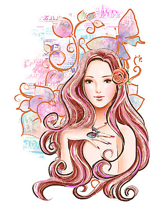 PSD 긴머리 웰빙 여자 꽃 나비 꽃백그라운드 일러스트 페인터 휴식 한명 사람 20대 성인 화장 뷰티 유행 반지 네일아트 화사함 여자만 여자한명만 성인여자만 청년만 청년여자만 성인한명만 청년여자한명만 성인여자한명만 성인만 국내일러스트 식물 1 헤어스타일 곤충 백그라운드 컨셉 장신구 페인팅 청년 파일형식