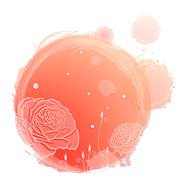 EPS 식물 문양 꽃잎 꽃 백그라운드 잎 무늬 패턴 꽃백그라운드 일러스트 자연 사람없음 장미 주황색 국내일러스트 컬러 생태계 파일형식 벡터