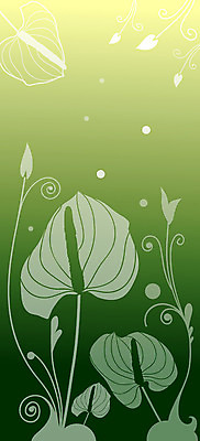 EPS 식물 문양 꽃잎 꽃 줄기 백그라운드 잎 무늬 패턴 꽃백그라운드 일러스트 자연 사람없음 초록색 안스리움 국내일러스트 컬러 생태계 파일형식 벡터