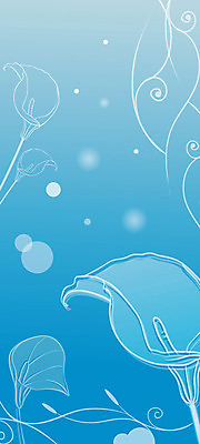 EPS 식물 문양 꽃잎 꽃 줄기 백그라운드 잎 무늬 패턴 꽃백그라운드 일러스트 자연 사람없음 파란색 카라 국내일러스트 컬러 생태계 파일형식 벡터