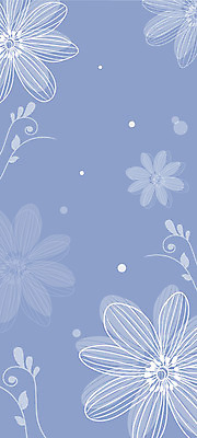 EPS 식물 문양 꽃잎 꽃 줄기 백그라운드 잎 무늬 패턴 꽃백그라운드 일러스트 자연 사람없음 파란색 양귀비 국내일러스트 컬러 생태계 파일형식 벡터