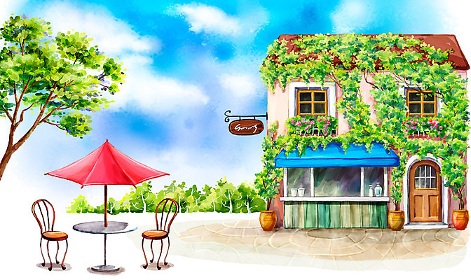 주간 PSD 나무 식물 구름 시설물 사계절 계절 현대건축 건축 꽃 화분 길 백그라운드 의자 일러스트 자연 페인터 하늘 수채화 거리 풍경 사람없음 야외 건물 여름 상점 여름풍경 카페 파라솔 덩굴 숲 시원함 상업시설 국내일러스트 자연요소 건축물 가구 페인팅 시설 생태계 상업 파일형식 여름_계절