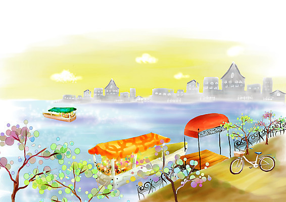 PSD 나무 식물 구름 계절 공원 공공시설 꽃 육상교통 교통수단 백그라운드 수상교통 일러스트 자연 페인터 하늘 붓터치 수채화 꽃나무 풍경 해변 사람없음 야외 울타리 강 항구 자전거 봄풍경 봄 안개 도시 유람선 그림 수제그림 선박 봄배경 국내일러스트 자연요소 바다 교통 배_교통 교통시설 페인팅 날씨 담장 바이크 시설 생태계 파일형식