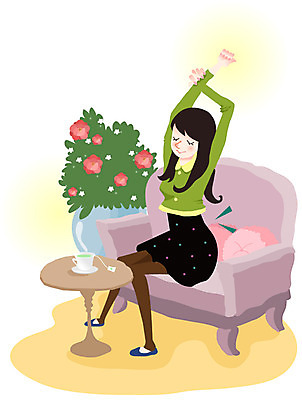 EPS 전신 라이프스타일 긴머리 여자 쿠션 거실 일러스트 탁자 티타임 휴식 실내 건강 한명 사람 앉기 20대 성인 라이프 소파 건강관리 꽃병 스트레칭 마시기 차 찻잔 기지개 여자만 여자한명만 성인여자만 청년만 청년여자만 성인한명만 청년여자한명만 성인여자한명만 성인만 국내일러스트 1 헤어스타일 꽃 음료 가구 컨셉 의자 모션 잔 관리 청년 내부 생활 운동 파일형식 벡터