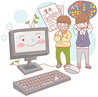 EPS 전신 식물 학생 어린이교육 교육 남자 초등학생 어린이 일러스트 수업 슬리퍼 실내화 서기 미소 사람 소년 두명 컴퓨터 스쿨라이프 새싹 모니터 정보 게임 키보드 마우스 얼굴모양 컴퓨터교육 컴퓨터수업 남자만 어린이만 소년만 국내일러스트 모양 라이프스타일 얼굴 신발 학교 모션 놀이 표정 전자제품 컴퓨터용품 파일형식 벡터