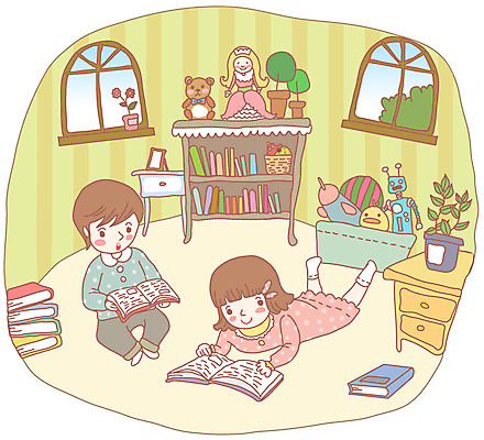 EPS 전신 나무 학생 여자 어린이교육 교육 남자 화분 초등학생 어린이 인형 엎드리기 가구 액자 일러스트 창문 책장 실내 남매 사람 앉기 소녀 소년 두명 책 장난감 독서 스쿨라이프 방 서랍장 어린이만 국내일러스트 식물 라이프스타일 생활용품 학교 가족 모션 내부 파일형식 벡터