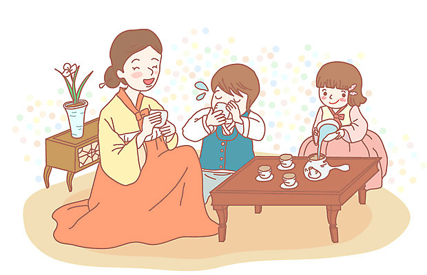 EPS 식물 학생 한국문화 한국전통 여자 어린이교육 교육 남자 꽃 화분 전통문화 초등학생 어린이 일러스트 주전자 실내 사람 앉기 소녀 소년 성인 세명 스쿨라이프 교사 방 마시기 예절 체험 붓기 차 찻잔 다기 다도 전통의상 한복 실습 문갑 예절교육 국내일러스트 직업 동양문화 전통 라이프스타일 문화 음료 컨셉 학교 모션 주방용품 잔 한국 내부 고가구 파일형식 벡터