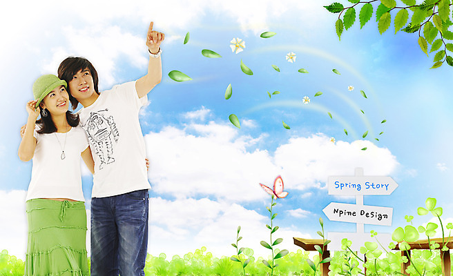 전신 PSD 나무 식물 구름 편집 편집이미지 커플 사계절 계절 여자 남자 꽃잎 나비 자연 하늘 바람 나뭇잎 알림판 서기 사람 20대 성인 두명 봄 팻말 표지판 풀 합성 청년만 성인만 이미지편집 자연요소 꽃 곤충 잎 관계 모션 날씨 프레임 청년 생태계 파일형식