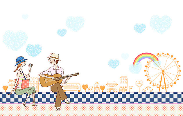 EPS 주간 모자 부부 커플 여자 남자 악기 여행 결혼 무지개 한대 연주 가방 일러스트 신혼부부 현악기 휴가 휴식 새출발 거리 버스 사랑 사람 야외 두명 카메라 신혼여행 기타 도시 놀이기구 택시 대관람차 국내일러스트 자연요소 1 잡화 감정 음악 육상교통 컨셉 관계 승용차 자동차 새로움 대중교통 이벤트 전자제품 출발 신혼 파일형식 벡터