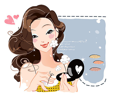 EPS 여자 일러스트 한명 사람 상반신 20대 성인 화장 뷰티 화장품 화장용품 하트 퍼프 파우더 여자만 여자한명만 성인여자만 청년만 청년여자만 성인한명만 청년여자한명만 성인여자한명만 성인만 국내일러스트 모양 1 청년 미용용품 파일형식 벡터