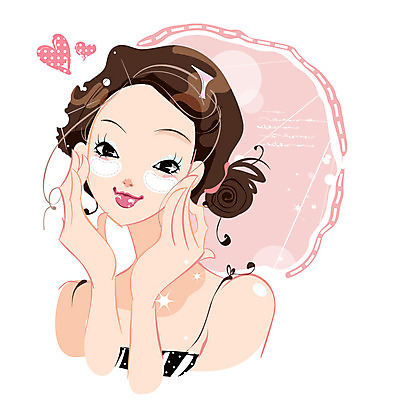 EPS 여자 일러스트 한명 사람 상반신 20대 성인 화장 뷰티 화장품 하트 마사지 주름 피부관리 팩 아이패치 아이팩 여자만 여자한명만 성인여자만 청년만 청년여자만 성인한명만 청년여자한명만 성인여자한명만 성인만 국내일러스트 모양 1 청년 파일형식 벡터