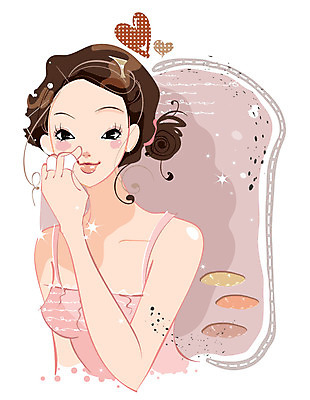 EPS 여자 일러스트 한명 사람 상반신 20대 성인 화장 뷰티 화장품 하트 클렌징 화장솜 여자만 여자한명만 성인여자만 청년만 청년여자만 성인한명만 청년여자한명만 성인여자한명만 성인만 국내일러스트 모양 1 청년 청결 화장용품 파일형식 벡터