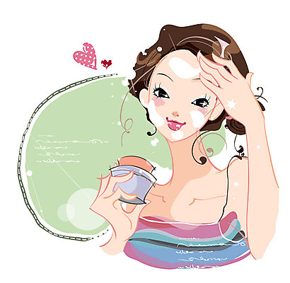 EPS 여자 일러스트 한명 사람 상반신 20대 성인 화장 뷰티 화장품 하트 크림 피부관리 여자만 여자한명만 성인여자만 청년만 청년여자만 성인한명만 청년여자한명만 성인여자한명만 성인만 국내일러스트 모양 1 청년 파일형식 벡터