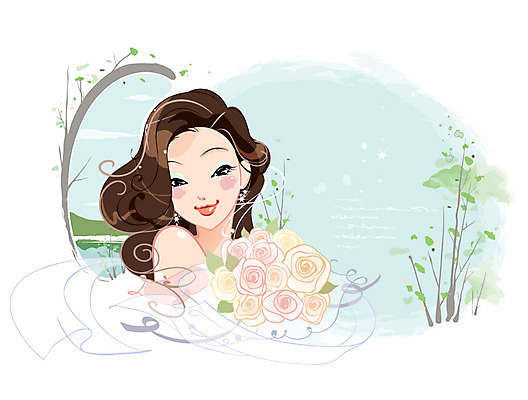 EPS 나무 식물 여자 꽃 신부 부케 웨딩드레스 결혼 일러스트 한명 사람 상반신 20대 성인 화장 뷰티 신부화장 웨딩메이크업 여자만 여자한명만 성인여자만 청년만 청년여자만 성인한명만 청년여자한명만 성인여자한명만 성인만 국내일러스트 1 드레스 꽃다발 이벤트 청년 파일형식 벡터