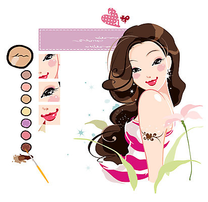 EPS 여자 꽃 컬러 일러스트 한명 사람 상반신 20대 성인 화장 뷰티 화장품 화장용품 하트 붓 볼터치 문신 입술 눈화장 립메이크업 립브러쉬 립펜슬 여자만 여자한명만 성인여자만 청년만 청년여자만 성인한명만 청년여자한명만 성인여자한명만 성인만 국내일러스트 모양 식물 1 청년 신체부위 미용용품 메이크업브러쉬 파일형식 벡터