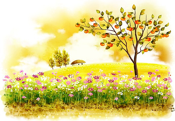 PSD 나무 식물 구름 사계절 계절 꽃 길 백그라운드 고건축 일러스트 자연 페인터 하늘 주택 한국 초가집 감 풍경 사람없음 야외 가을풍경 가을 시골 언덕 감나무 코스모스 시골길 길가 가을배경 국내일러스트 자연요소 건축물 아시아 과일 페인팅 한옥 건물 생태계 파일형식 가을_계절