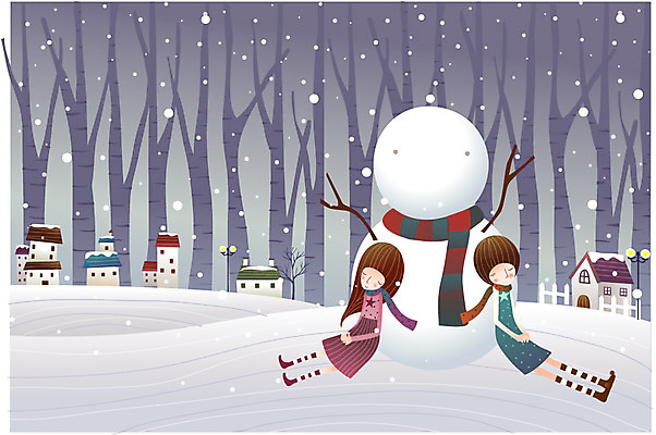 EPS 나무 커플 사계절 계절 공공시설 여자 남자 겨울 가로등 데이트 일러스트 자연 눈사람 휴식 조명 주택 사랑 사람 소년 야외 두명 건물 마을 설원 눈 숲 함박눈 국내일러스트 자연요소 식물 건축물 감정 어린이 컨셉 관계 날씨 눈_날씨 시설 생태계 파일형식 벡터